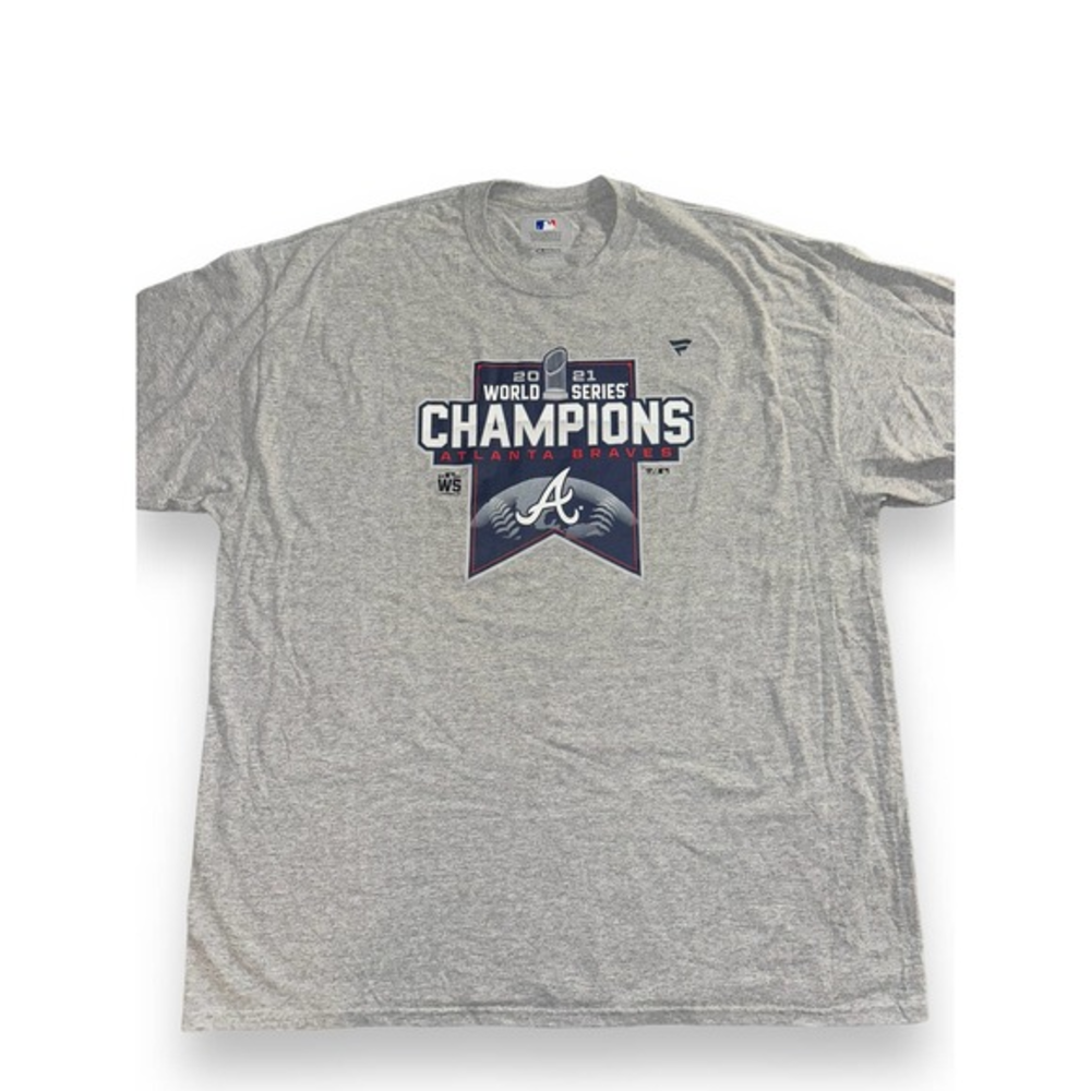 MLB Atlanta Braves 2021 World Series Champions T-Shirt Mens 2XL‎